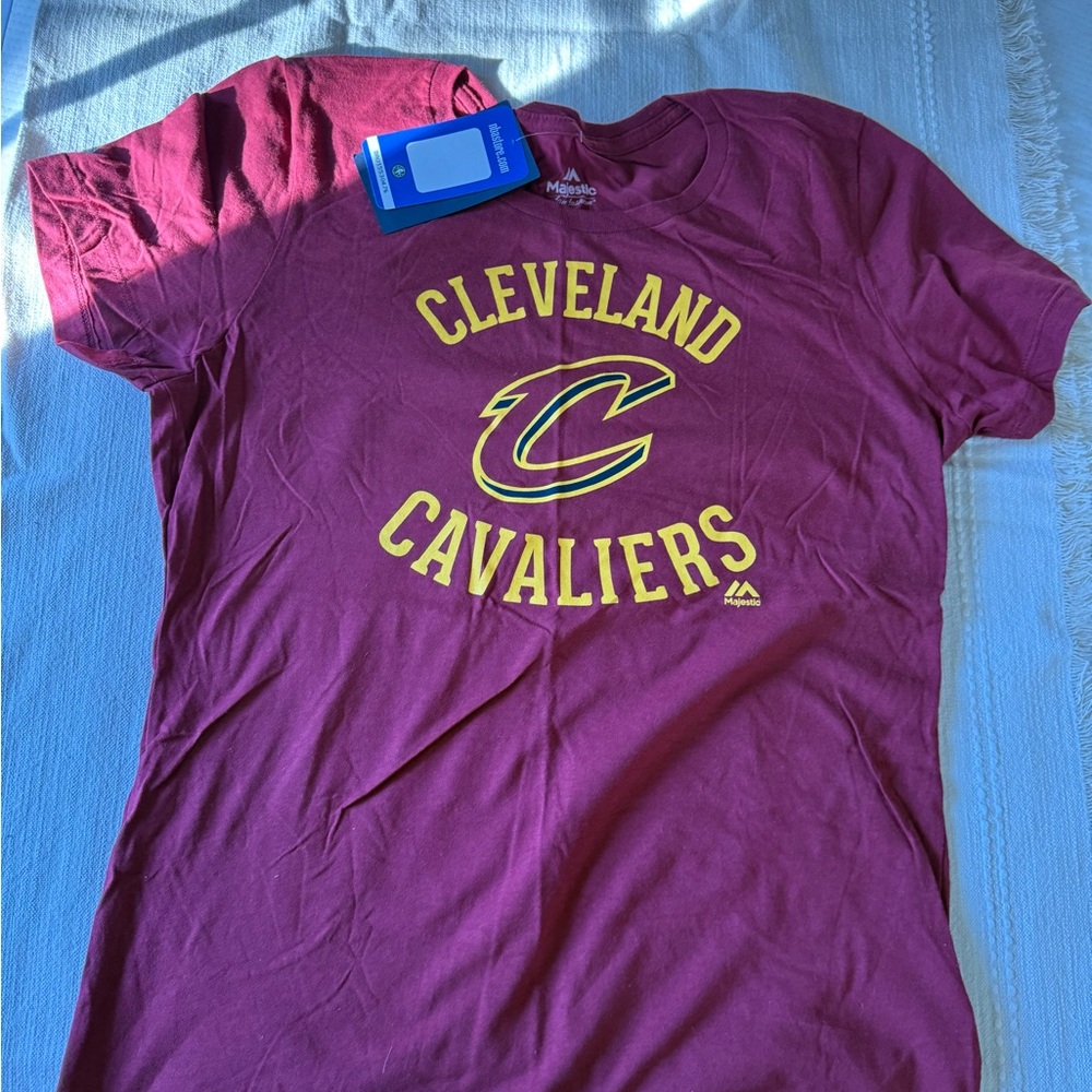Majestic Kids Cleveland Cavaliers Tee - Maroon and Yellow